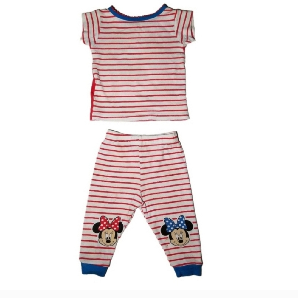 DISNEY BABY GIRL'S MINNIE MOUSE PAJAMA 12 MOS - Picture 4 of 12